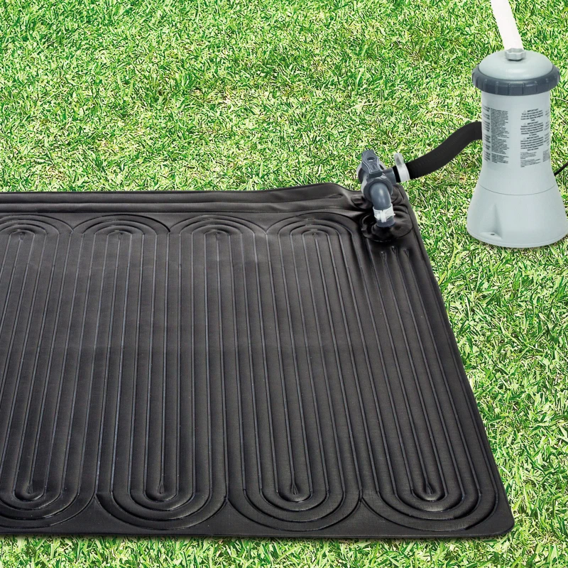 Alfombra Calentadora Solar Intex para Piscina Desmontable, 120x120 Cm, Negro