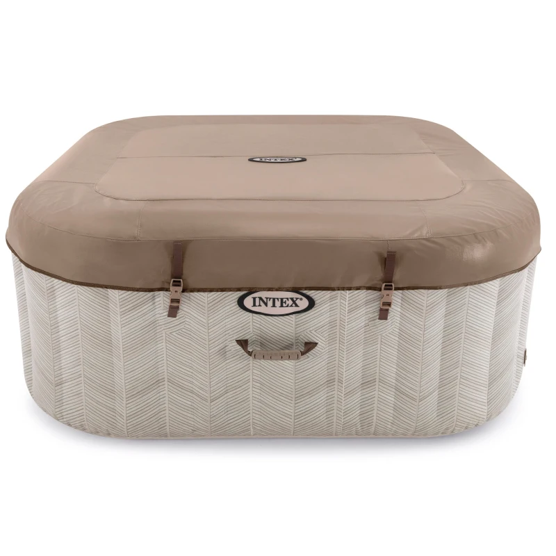 Spa Hinchable 4 Personas Chevron Deluxe, 175x175x71 Cm, Marrón