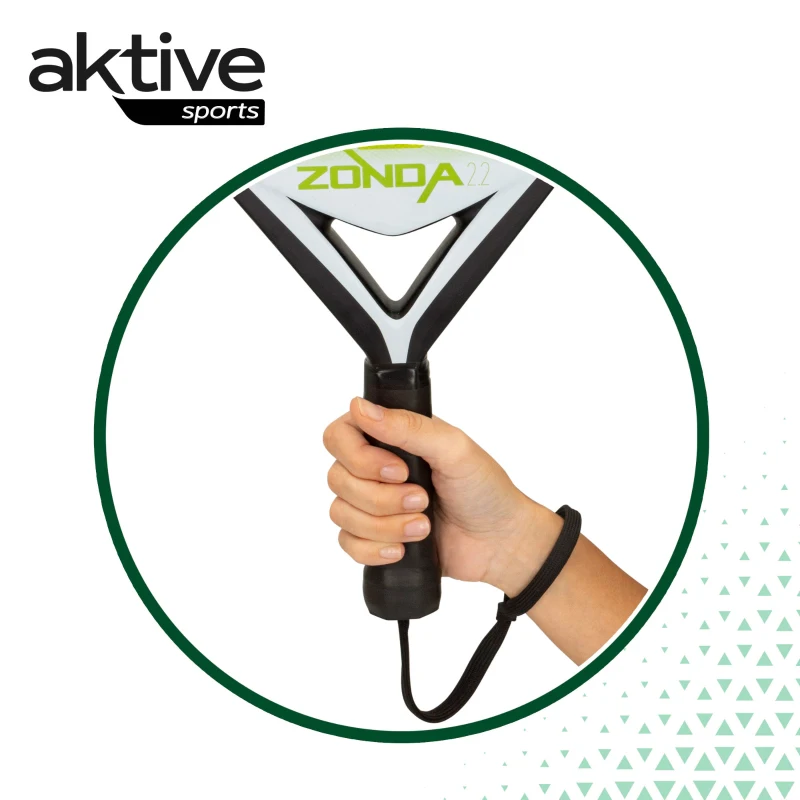 Pala de Pádel Aktive Zonda 2.2 Potencia-Control, 26x47x3,8 Cm, Verde y Negro