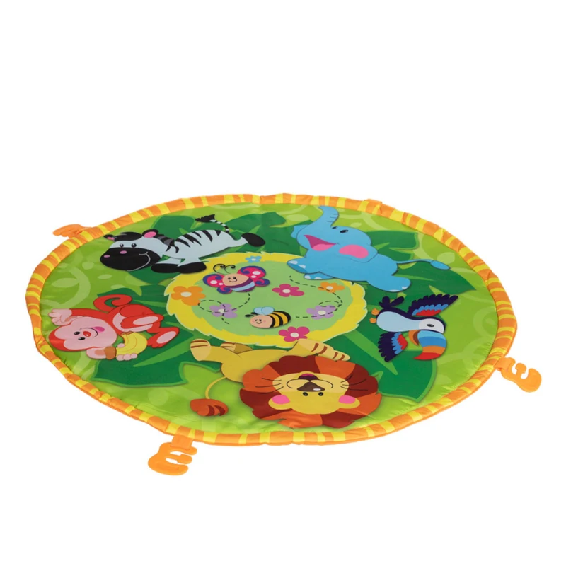 Gimnasio para Bebés Jungla Acolchado 3 en 1, 77x77x46 Cm, Multicolor