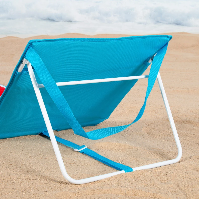 Esterilla de Playa Aktive Acolchada Reclinable, 52x5x52 Cm, Multicolor