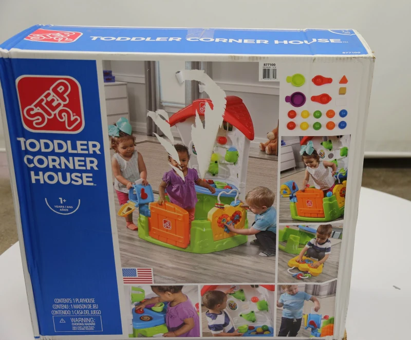Casita Infantil Corner Interactiva con Cocina y Pelotas, 83,2x80,3x106 Cm, Multicolor