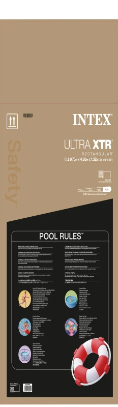 Piscina Desmontable INTEX Ultra XTR Frame con Depuradora y Clorador, 975x488x132 Cm, Gris