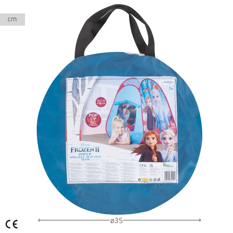 Tienda de Campaña Infantil Pop Up Licencia Oficial Frozen II, 75x75x90 Cm, Azul