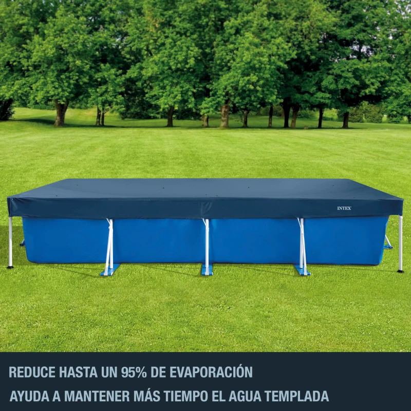 Cobertor Rectangular Intex con Voladizo 20 Cm, 460x226 Cm, Azul Marino