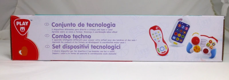Set de Mandos y Teléfono para Bebé, 3 Piezas con Luz y Sonido, 28x6x24 Cm, Multicolor