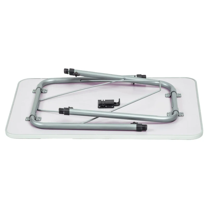 Mesa Plegable Camping Altura Regulable, 80x60x50/69 Cm, Malva