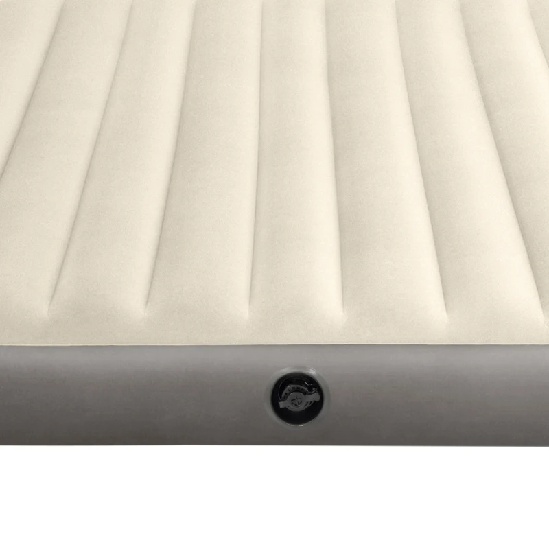 Colchón Hinchable Doble Fiber-Tech, 152x203x25 Cm, Crema