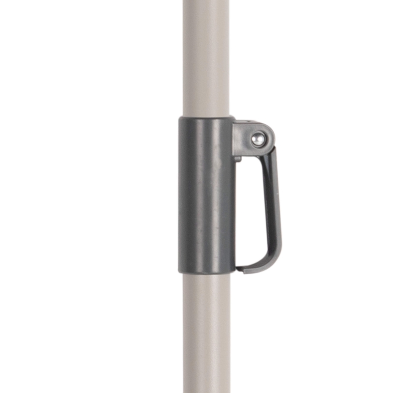 Sombrilla de Jardín Antiviento Hexagonal Inclinable UV50, 230 Cm, Marfil