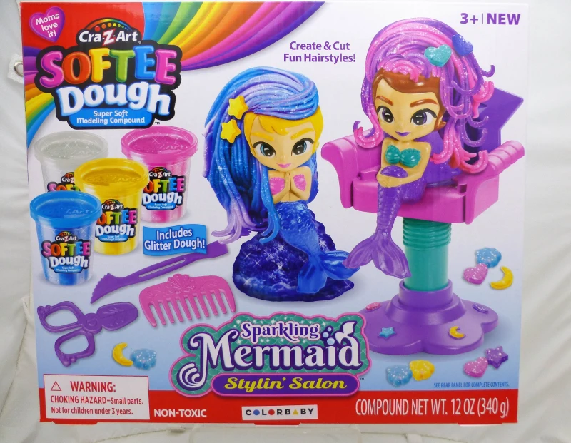 Set de Plastilina Brillante para Sirenitas, 30x7x25,5 Cm, Multicolor
