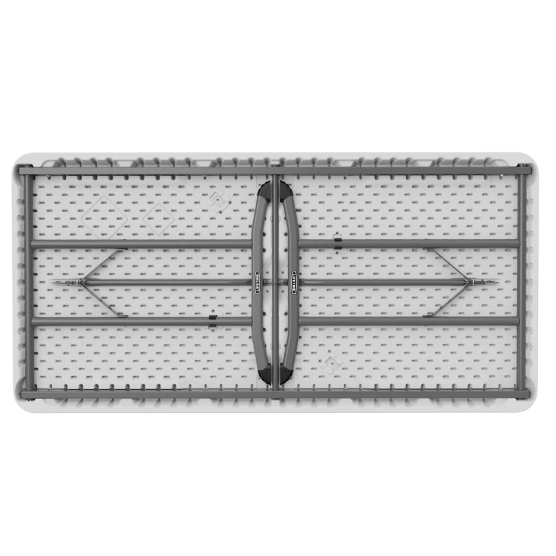 Mesa Plegable Lifetime Patas Abatibles, 152x76x74 Cm, Blanco
