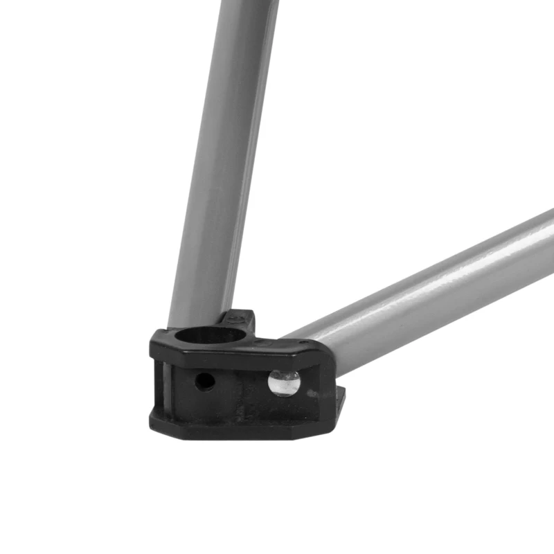 Silla Baja Plegable de Camping Poliéster 600D y Estructura de Acero, 15x15x70 Cm, Gris