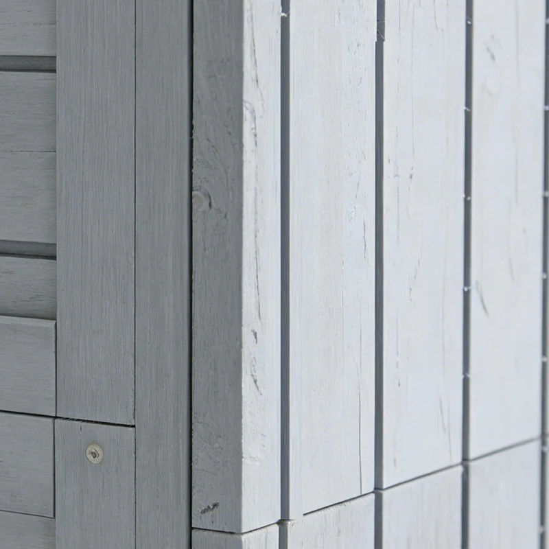 Outsunny Houten Tuinkast Extra Hoge Gereedschapskast met Verstelbare Planken, Magnetische Deur en Gegalvaniseerd Dak