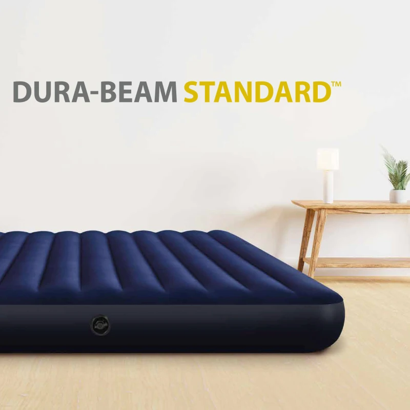 Colchón Hinchable Intex King Size Dura-Beam Fiber-Tech, 183x203x25 Cm, Beige