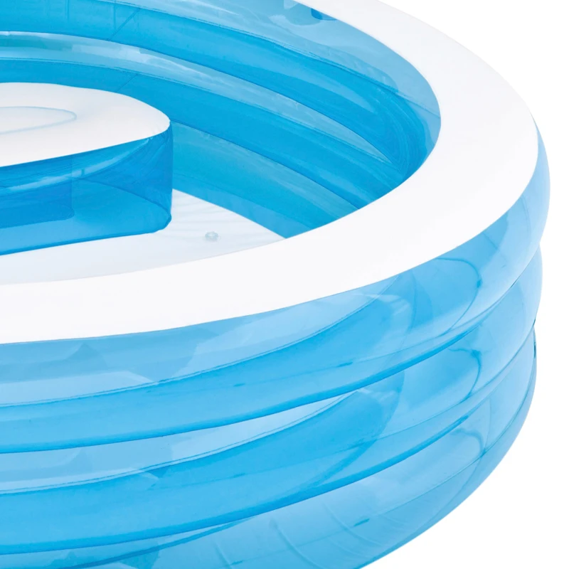 Piscina Hinchable Intex con Sillón y Porta Bebidas, 229x218x79 Cm, Blanco y Azul