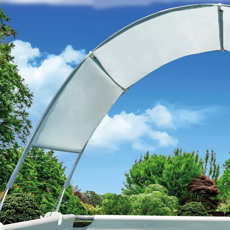 Toldo Piscinas Tubulares con Protección UV+50, 180 Cm, Azul