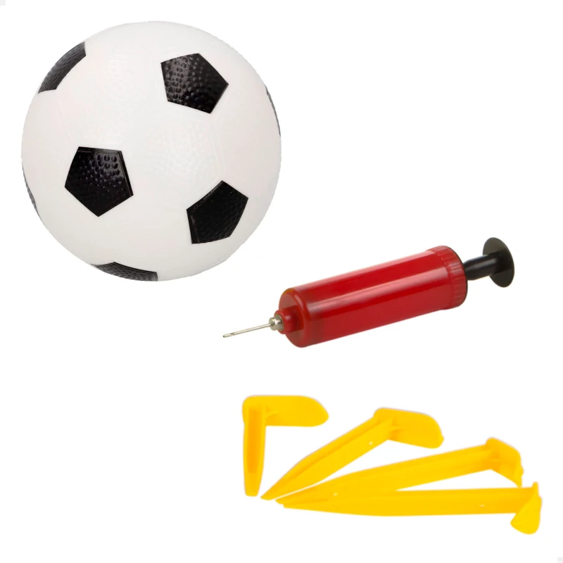 Portería de Fútbol Plegable con Accesorios, 90x59x59 Cm, Blanco