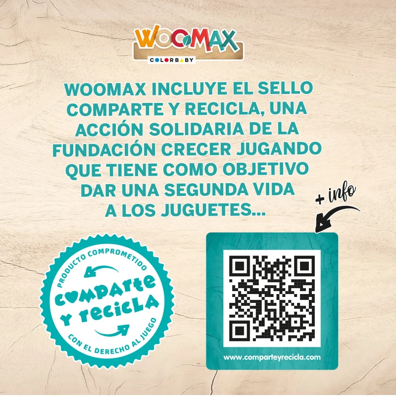 Castillo de Princesas de Madera 3 Plantas WOOMAX, 37x15x53,5 Cm, Rosa y Azul