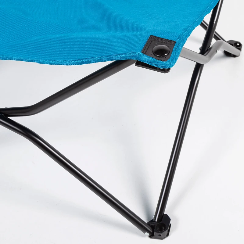 Cama Camping Plegable Aktive con Cojín Acolchado 178x65x36 Cm, Azul Marino