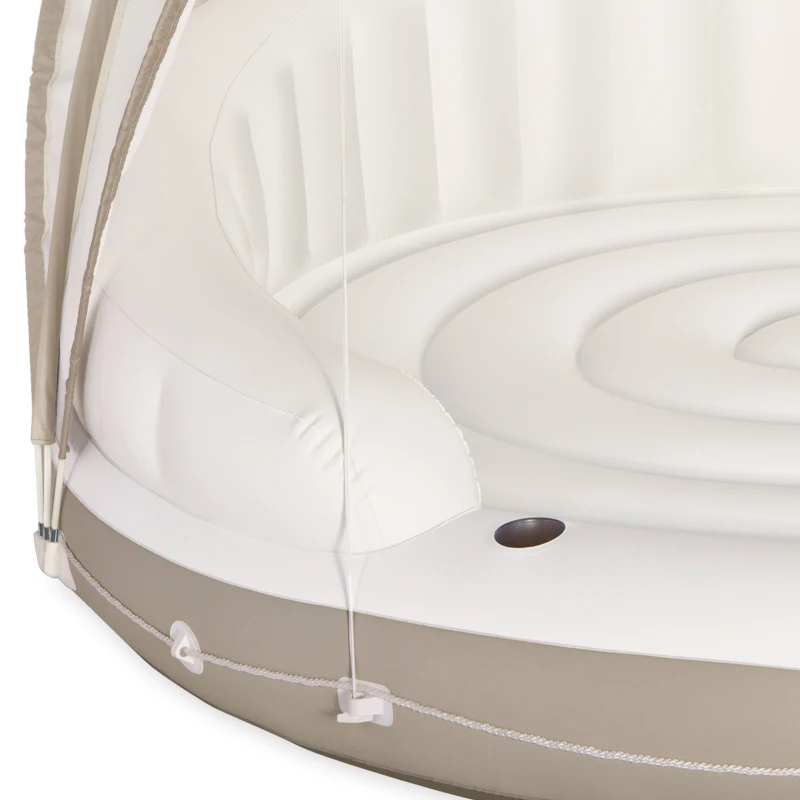 Isla Hinchable Intex con Toldo Desmontable, 199x150 Cm, Crema y Blanca