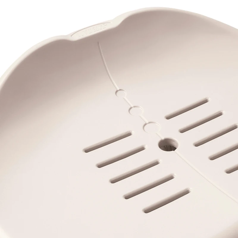 Asiento Spa Regulable en 2 Alturas y Antideslizante, 47x36x22 Cm, Crema