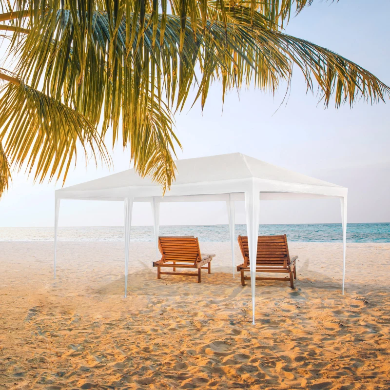 Cenador Desmontable Extragrande, 600x300x255 Cm, Blanco