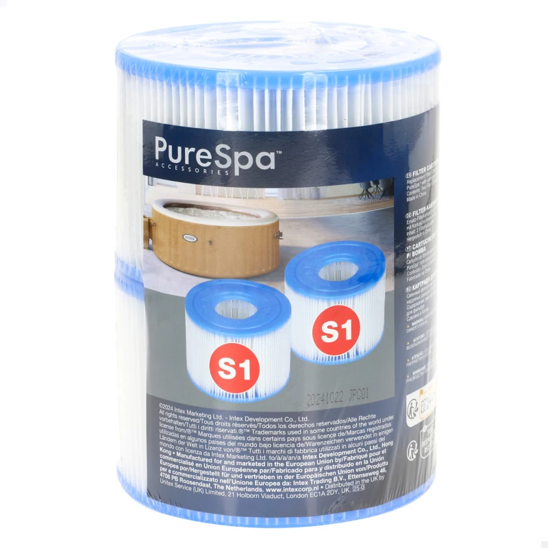 Pack 2 Cartuchos de Filtro Tipo S1, 7,5x10,8x4 Cm, Blanco
