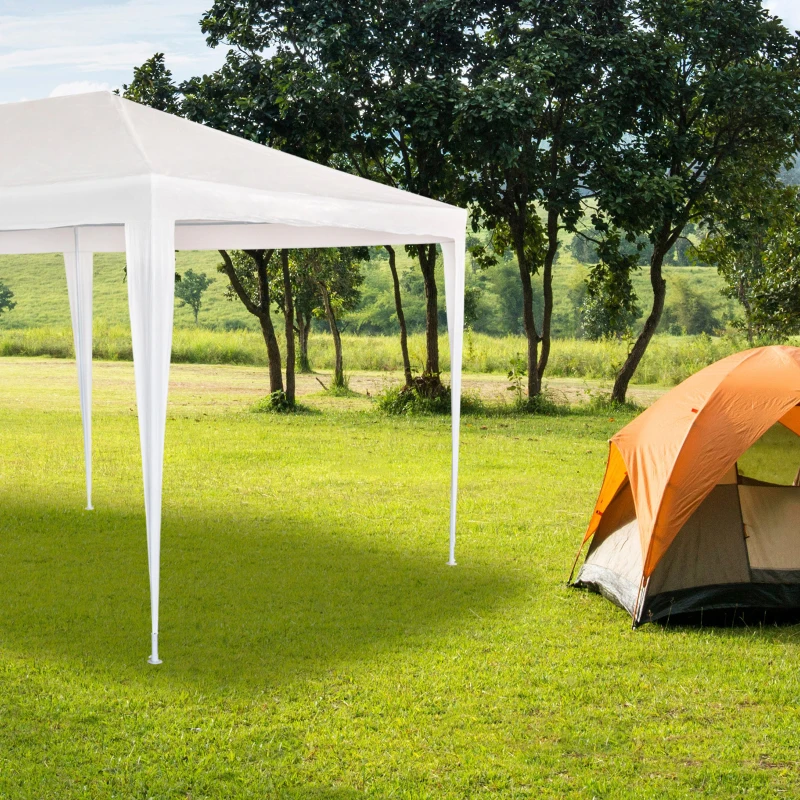Cenador Desmontable Extragrande, 600x300x255 Cm, Blanco