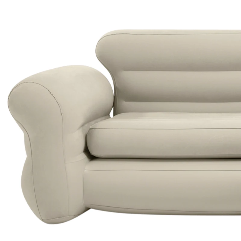 Sofá Rinconera Hinchable Capacidad 4 Personas, 257x203x76 Cm, Crema