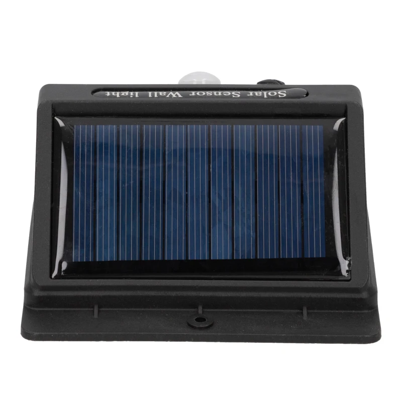 Aplique Solar LED Aktive 20 LED con Sensor de Movimiento, 13x6x20 Cm, Negro