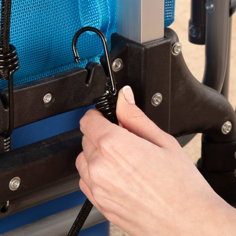 Carro Multiusos Plegable Extensible de Aluminio, 40x40x63/100 Cm, Negro