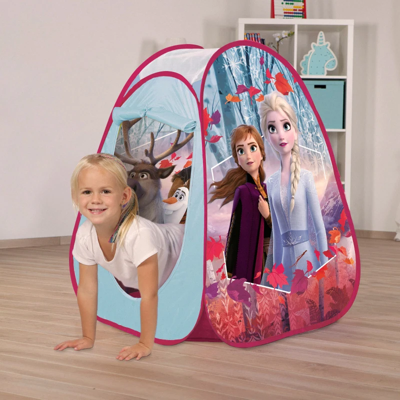 Tienda de Campaña Infantil Pop Up Licencia Oficial Frozen II, 75x75x90 Cm, Azul
