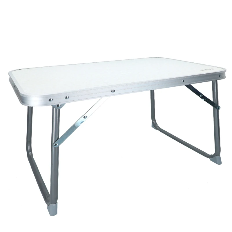 Mesa Plegable Baja Aktive Camping, 60x40x40 Cm, Blanco