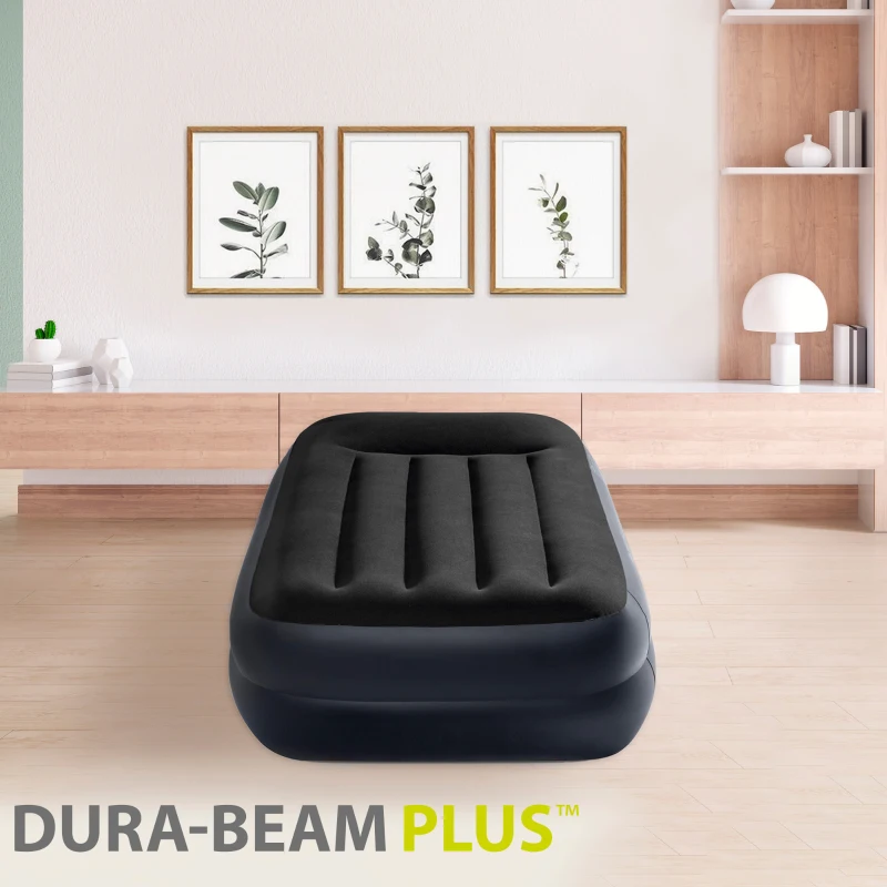 Colchón Hinchable Dura-Beam Plus con Bomba Eléctrica Integrada, 99x191x42 Cm, Azul