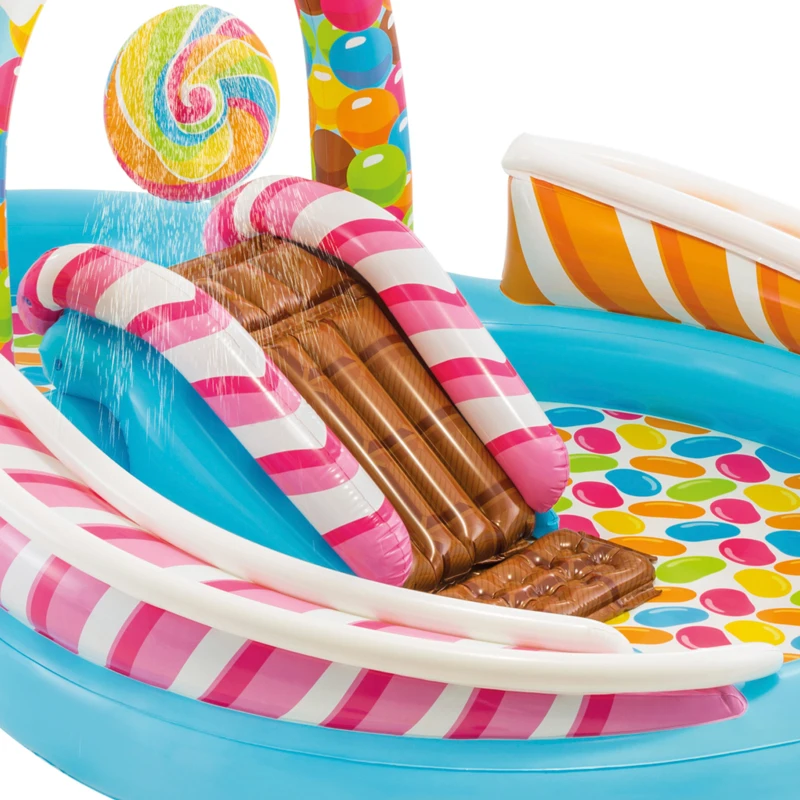 Centro de Juegos Hinchable Intex, 2 Piscinas y Tobogán, 295x191x130 Cm, Multicolor