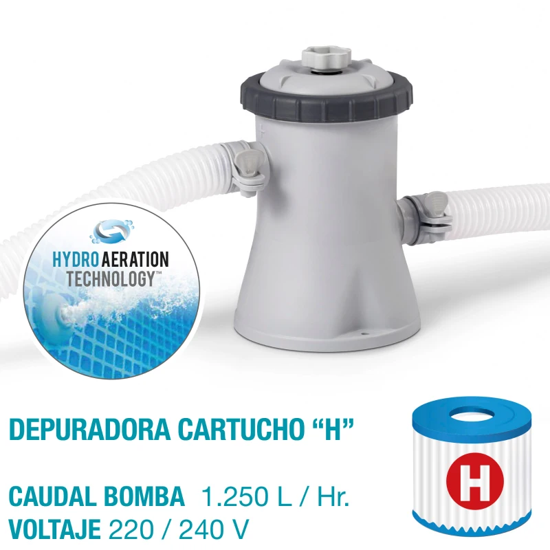 Piscina Hinchable Intex Easy Set con Depuradora, 305x61 Cm, Azul