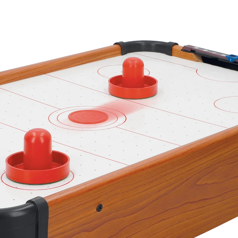 Mesa de Hockey Aire Sobremesa de Madera Sostenible, 56x31x10 Cm, Marrón