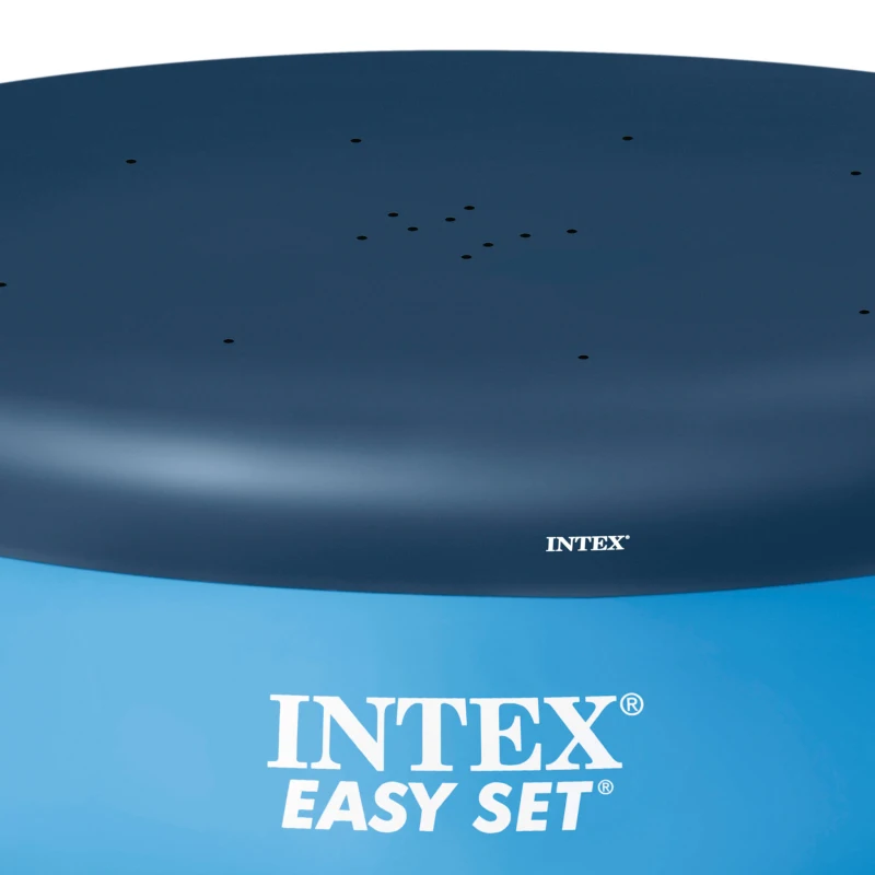 Cobertor Redondo Intex Vinilo Resistente 345 Cm, Azul
