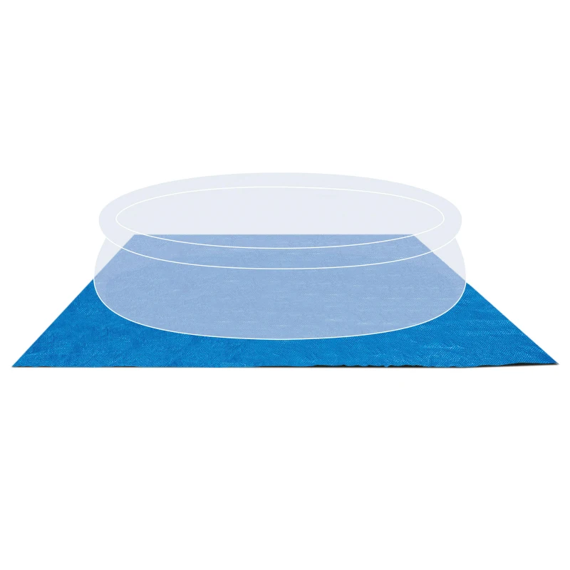 Tapiz Suelo Piscina INTEX Protector Reforzado 472x472x0 Cm, Azul