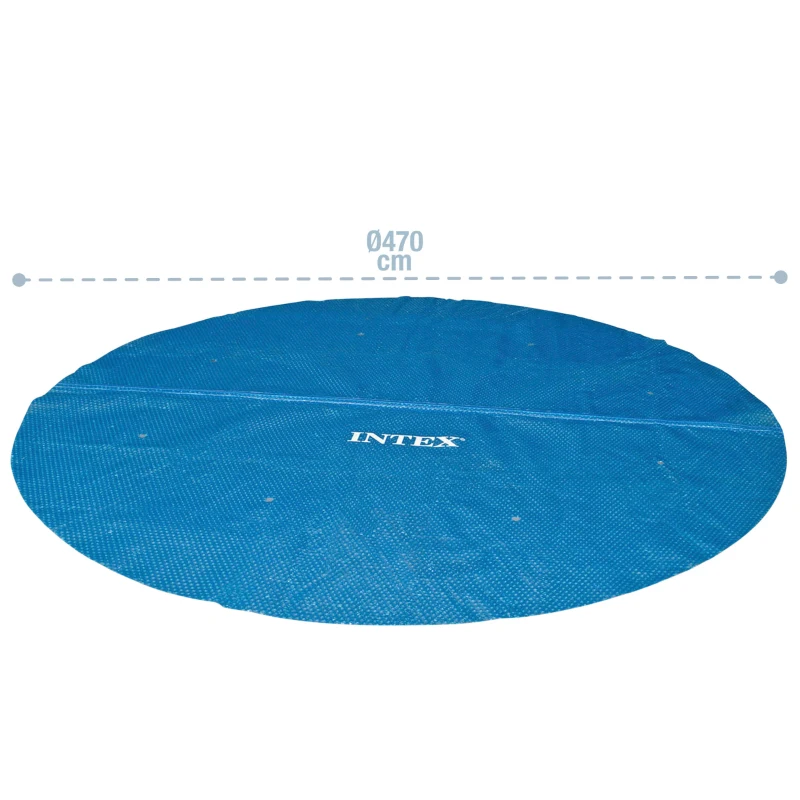 Cobertor Solar INTEX para Piscinas Ø488 Cm, Ø470 Cm, Azul