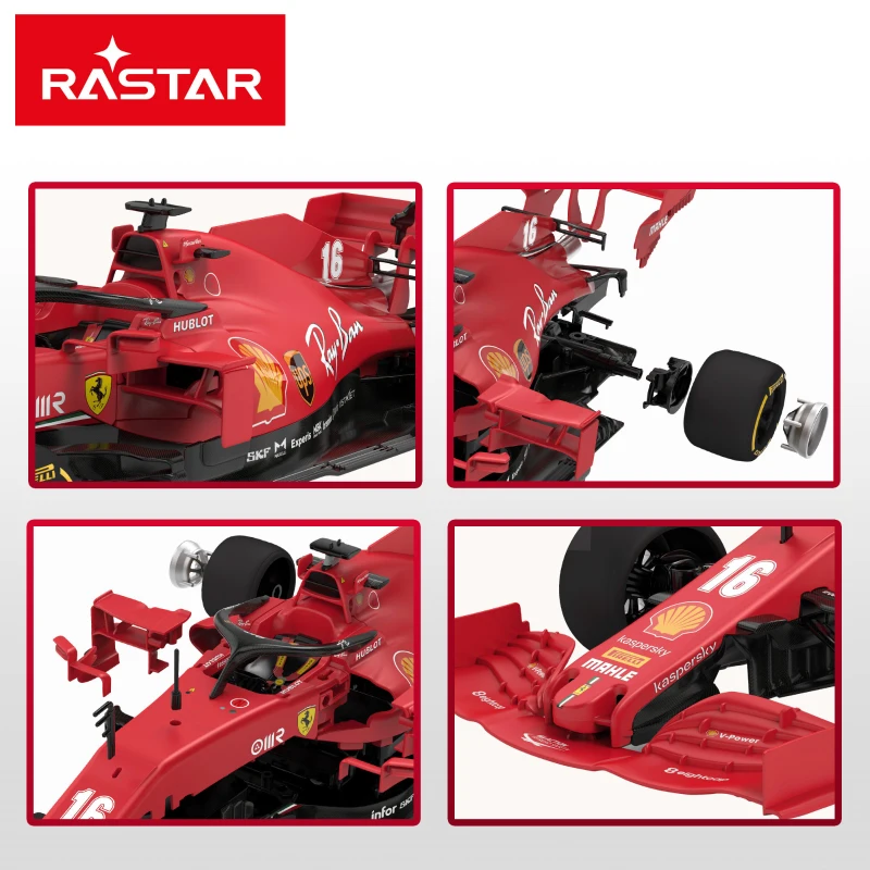Coche Radiocontrol Ferrari F1 SF1000 Montable 1:16, 35x13x8 Cm, Rojo