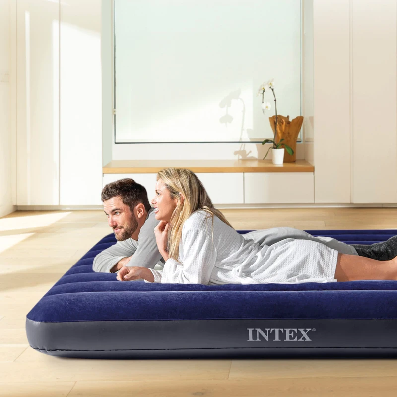 Colchón Hinchable Dura-Beam Classic Downy 137x191x25 Cm, Gris
