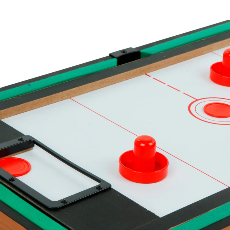 Mesa Multijuegos Sobremesa 4 en 1 Madera, 89x42,5x28,5 Cm, Marrón