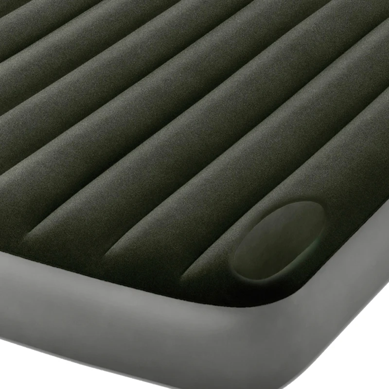 Colchón Inflable Intex Fiber-Tech 2 Plazas, 137x191x25 Cm, Azul