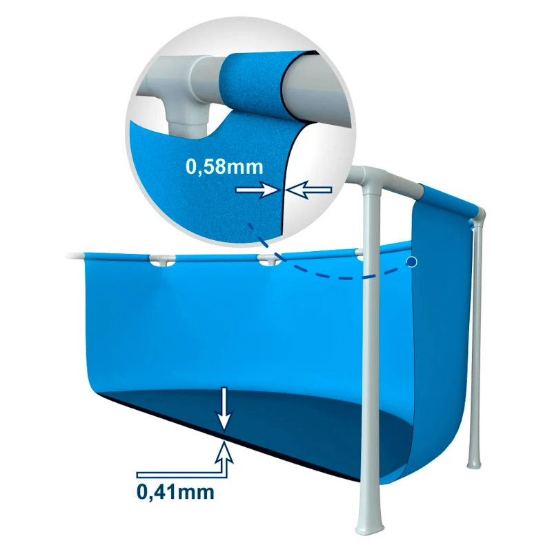Piscina Desmontable Intex Metal Frame con Depuradora, 457x122 Cm, Azul