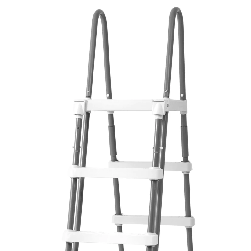 Escalera de Seguridad para Piscina Elevada Intex, 132 Cm, Gris