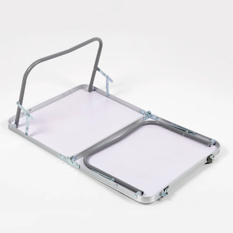 Mesa Plegable Camping Portátil, 60x40x25 Cm, Antracita