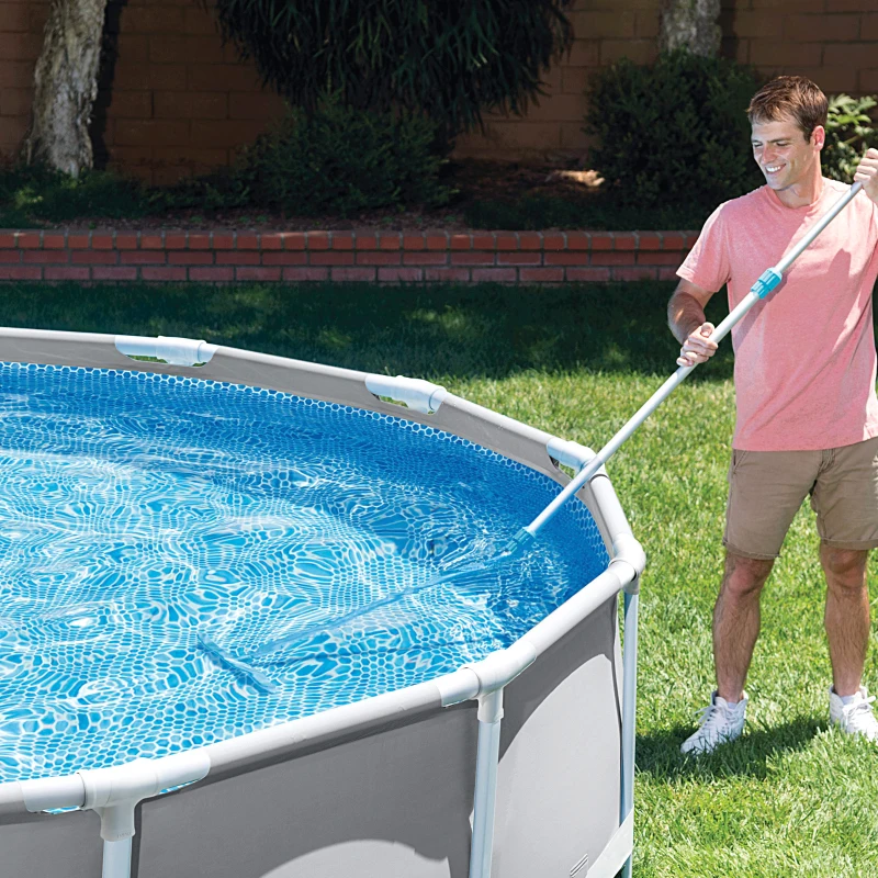 Cepillo Curvado para Pared de Piscina, 41 Cm, Azul