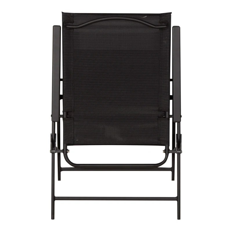 Pack de 4 Sillas Plegables Slim, 47x64x95 Cm, Negro