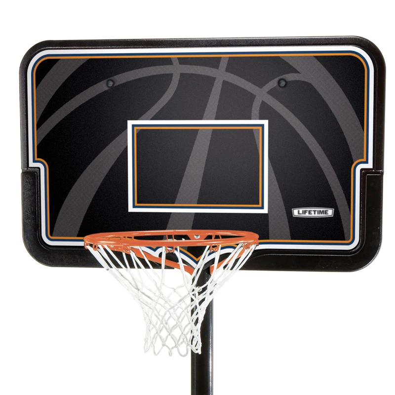 Canasta de Baloncesto Ultrarresistente Altura Regulable 229-305 Cm, Negro